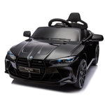 ZUN BMW M4 12v Kids ride on toy car 2.4G W/Parents Remote Control,Three speed adjustable,Power display, W1578P214208