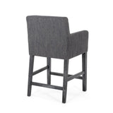 Upholstered 26 inch Counter Stool - Charcoal/Gray 71252.00CHAR