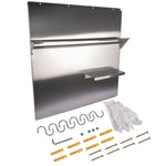 ZUN Range with Shelf 30 x 30.7 Inch Range Hood Wall Shield for Range Hood Stainless 80373851