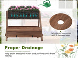 26" Wooden elevated garden bed 72694384