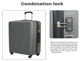 7-Piece Luggage Set ABS Lightweight & Durable Suitcase with Spinner Wheels, TSA Lock, , W284P383879
