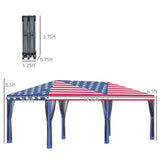 ZUN Pop Up Canopy Party Tent with Netting 10' x 20' -AS （Prohibited by WalMart） 71104978