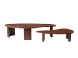 2-Piece Modern Irregular Shape Coffee Table Set for Living Room,Easy Assembly Nesting Coffee Tables, W2582P402268