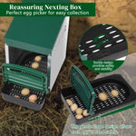 ZUN Single Roll Out Nesting Box with Plastic Basket, Egg Nest Box Laying Box Hens 42275216