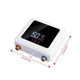 Instant Electric Water Heater 110V Tankless LED Digital Display 5500W Black 69809536