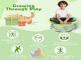Green Elephant Design Kids Sit and Spin Chair, Easy Assembly Sensory Play Toy for 3 Years Old 24517287