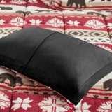 Full/Queen Print Sherpa Comforter Set B035100527