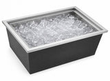 Drop-In Ice Chest, Stainless Steel Ice Storage Box with Lid and Drain Hose, Ice Bin for Chilled 89337079