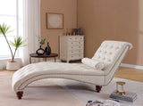 Classical Velvet Recliner Chair with Button Tufting & Silver Nailhead Trim - Vintage Style Lounge W2795P479253