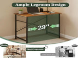 31" Computer Desk Gaming Table Home Office Writing Study Workstation with Sturdy Metal Frame, Rustic 79920422