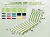 Outdoor Chaise Lounge Cushion, 80 in. x 26 in. x 3 in. Waterproof Fade-Resistant Patio Chair Pad for 91795666