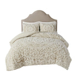 Full/Queen 3 piece Tufted Cotton duvet cover set B03597349