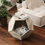 ZUN 25.98'' Modern Pet Furniture Cat Carrier , Sofa Side Table, Planter MDF Multifunctional Furniture, W757P164915