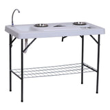 Portable Folding Camping Table with Sink / Dining Table 46948397