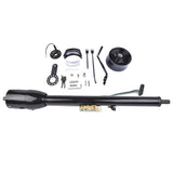 32" Black Stainless Automatic Tilt Steering Column Shift with Key, Adapter 09163059