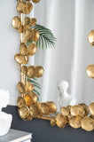 61" x 31" Full Length Mirror with Golden Leaf Accents, Floor Miiror for Living Room Bedroom W2078135189
