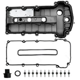 Upgraded Aluminum Left Rocker Valve Cover Set Black for 2002-2008 Jaguar S-Type 3.0L C2C38781 33812979