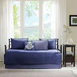 6 Piece Reversible Daybed Cover Set Navy Daybed B03597505
