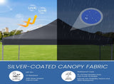 10x10 FT Pop Up Canopy Tent with Slant Legs and Carrying Bag, Easy Setup Outdoor Shelter for Patio, 17179199