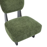 Modern Lounge Chair with Polyester Upholstery, Sturdy Wood Base With Walnut Finish, N767P241702G