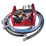 Electric Oil Fuel Diesel Gas Transfer Pump w/Meter Manual Nozzle 110V 16GPM Fits for Diesel Kerosene 98073872