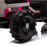 ZUN Ride on Tractor with Trailer,12V Battery Powered Electric Tractor Toy w/Remote Control,electric car 07335430