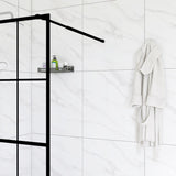 Goodyo 34" X 72" Shower Door Walk-in Black Finish W122346711