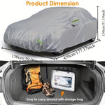 ZUN Universal car cover, sunscreen and dustproof universal car cover, suitable for large cars measuring 90996517