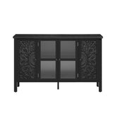 U-Can 47.2'' Retro TV Stand for TVs up to 43 Inches, Entertainment Center Media Console Cabinet with N724P233371B