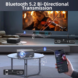 Projector with WiFi and Bluetooth, Native 1080P 20000L 4K Supported, 21362531