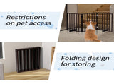 The Wooden Dog Fence Walnut 36914818