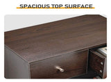 Brown particleboard with a textured melamine finish, 66*40*131cm, 52 drawer cabinet, matte gold 50861733