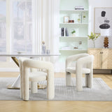 COOLMORE Contemporary Designed Velvet Fabric Upholstered Accent/Dining Chair /Barrel Side Chairs W395P224764