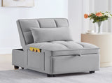 4 in1 Multi-Function Single Sofa Bed with Storage Pockets,Tufted Single Pull-out Sofa Bed with W2186P163739