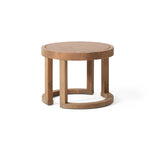 ZUN Outdoor Acacia Wood Side Table, 18" Solid Side Table for Patio, Pool, Porch 72306.00BRN