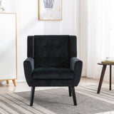 Modern Soft Velvet Material Ergonomics Accent Chair Living Room Chair Bedroom Chair Home Chair With W676P313948