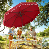 10 Feet Patio Umbrella with Crank Tilt Adjustment - Wine 98988045
