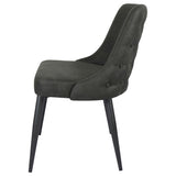 Light Grey Curved Back Side Chair B062P153713