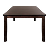 Cherry Finish Transitional 1pc Dining Table with Extension Leaf Mango veneer Wood Dining Furniture B01152851
