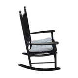wooden porch rocker chair BLACK, without mat W49520606