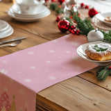 Christmas Table Runner 13x72 Inch, Xmas Trees Snowflakes Holiday Decorative Farmhouse Table 98307169
