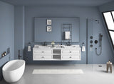 96" Wall Hung Bathroom Vanity Cabinet Fits Double Sinks, Cabinet Only W2287P265094