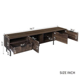 78 " Mid Century Modern TV Stand for 65 Inch TVs, TV Console with Storage Cabinets for Living Room, N710P293264Q