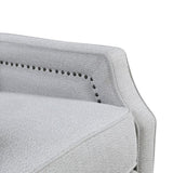 Push Back Reclining Chair Transitional Style Gray Chenille Upholstery 1pc Cushion Seat Modern Living B011P264613