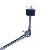 Professional Pedal Control Style Double Tom Drum Stand Silver & Black 35195241