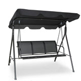 3-person garden swing black 31038403