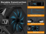 Outdoor Compost Tumbler Dual Chamber, Outdoor Tumbling Composter Dual Rotating Batch Compost Bin, 42 90921174