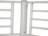 Iron Bed Bunk Bed with Ladder for Kids Twin Size White 35435386