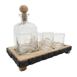 S/6 Alaine Bar Set with Mango Wood Stand W2078P285508
