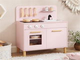 Pink Kids Interactive Wooden Kitchen Playset with Realistic Lights & Sounds 00735333
